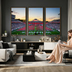 NC State Wolfpack Football Team Print Wall Art, Raleigh