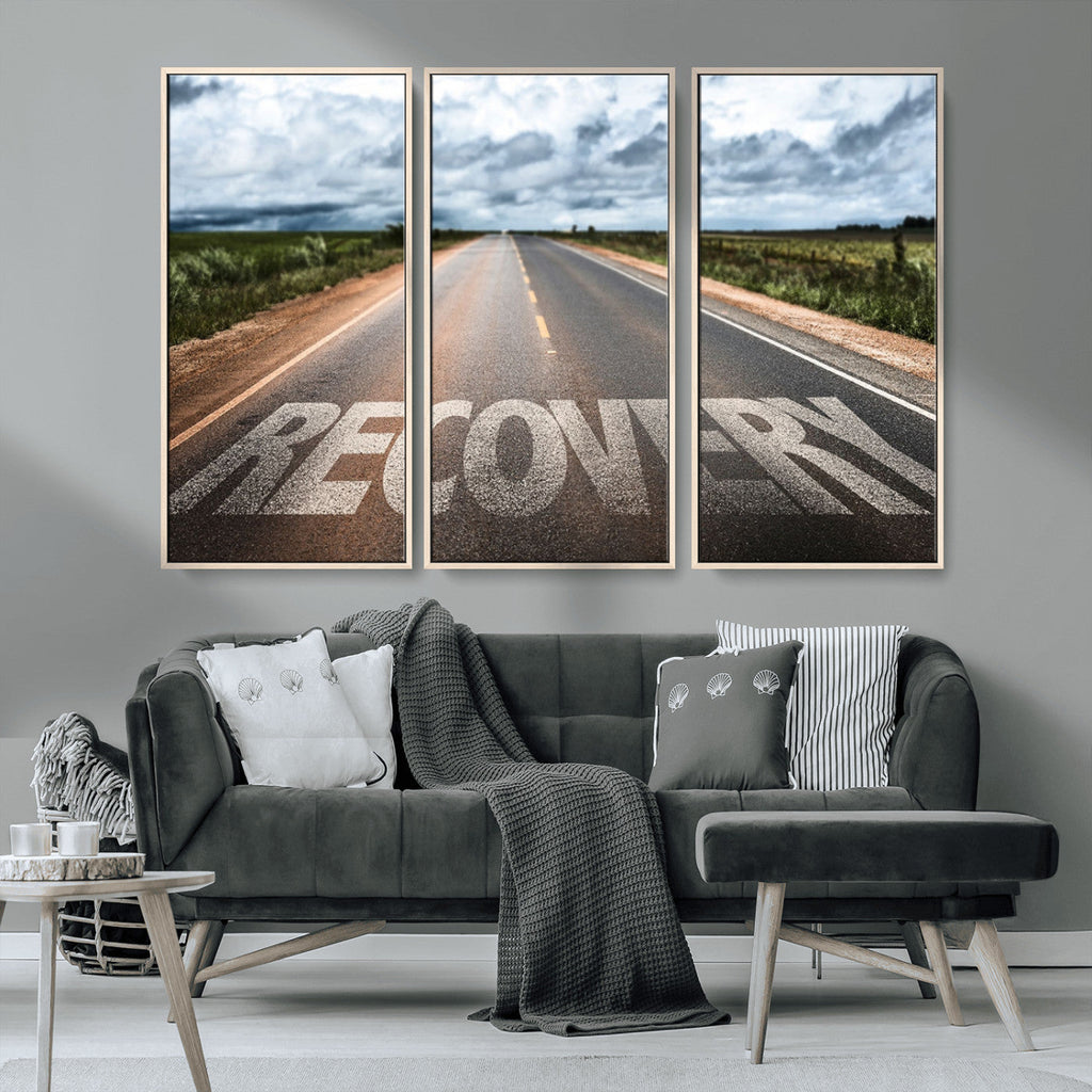 Recovery Road Wall Art Canvas Print