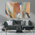 Boho Wall Art Canvas Print Set, Watercolor Boho Wall Art