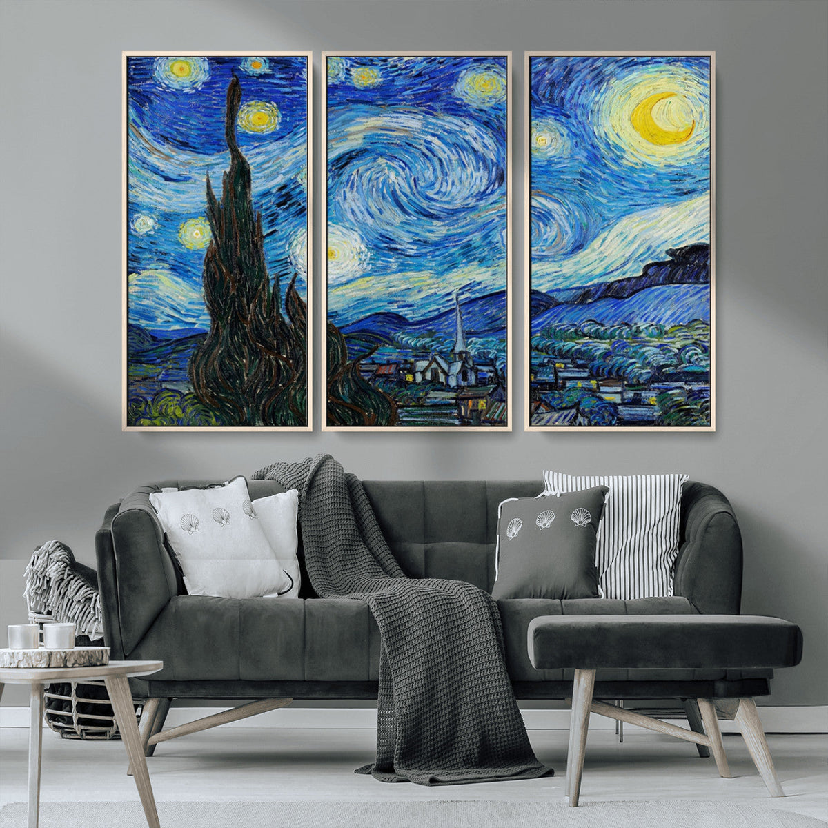 Vincent Van Gogh The Starry Night Abstract Wall Art Canvas Print
