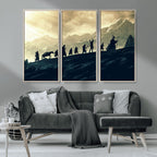 Fellowship Journey Wall Art | Fantasy Adventure Canvas Print