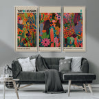 Framed Yayoi Kusama 1986 Wall Art Print | Japanese Wall Art, Wabi Sabi Abstract Landscape