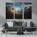 Yosemite National Park Wall Art Canvas Print, Framed El Capitan Mountain Landscape