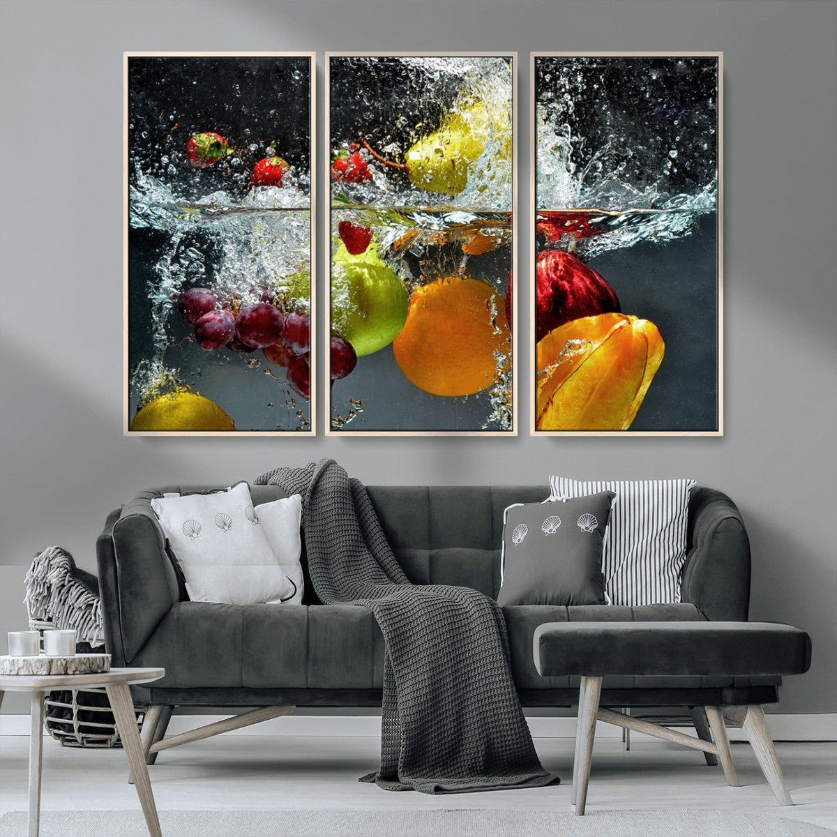Kitchen Vegetables World Wall Art Canvas Print