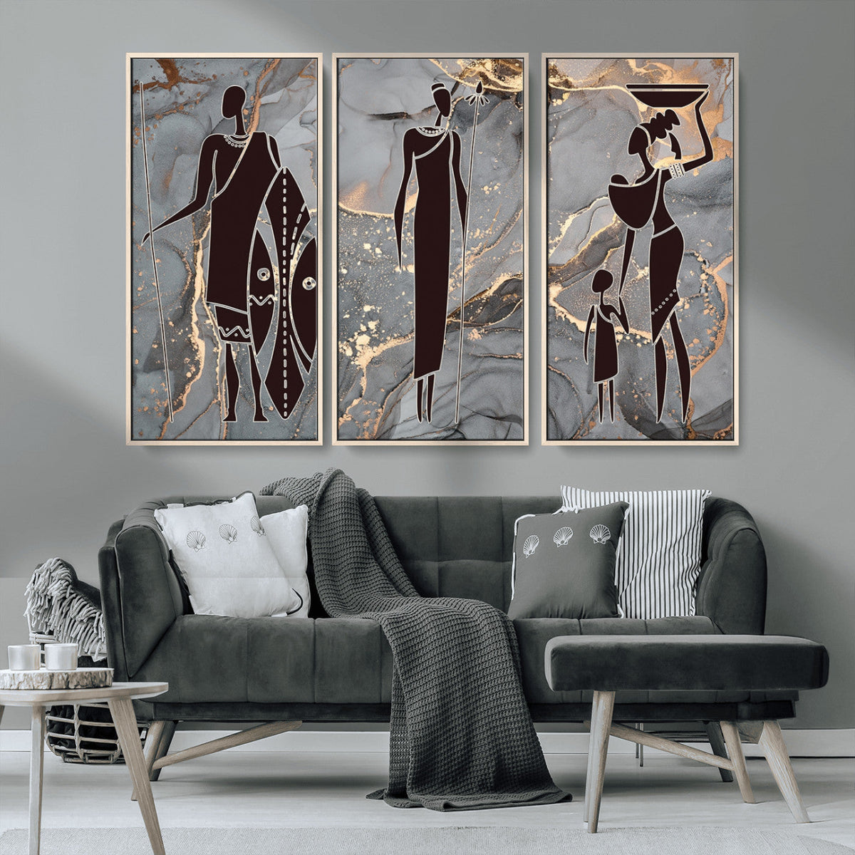 African American Wall Art | Elegant African Women Canvas Print