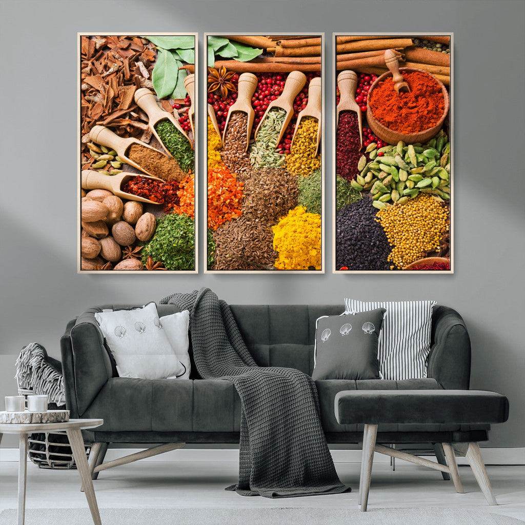 Spices Kitchen Wall Art Canvas Print