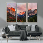 Yosemite Half Dome Wall Art Canvas Print El Capitan