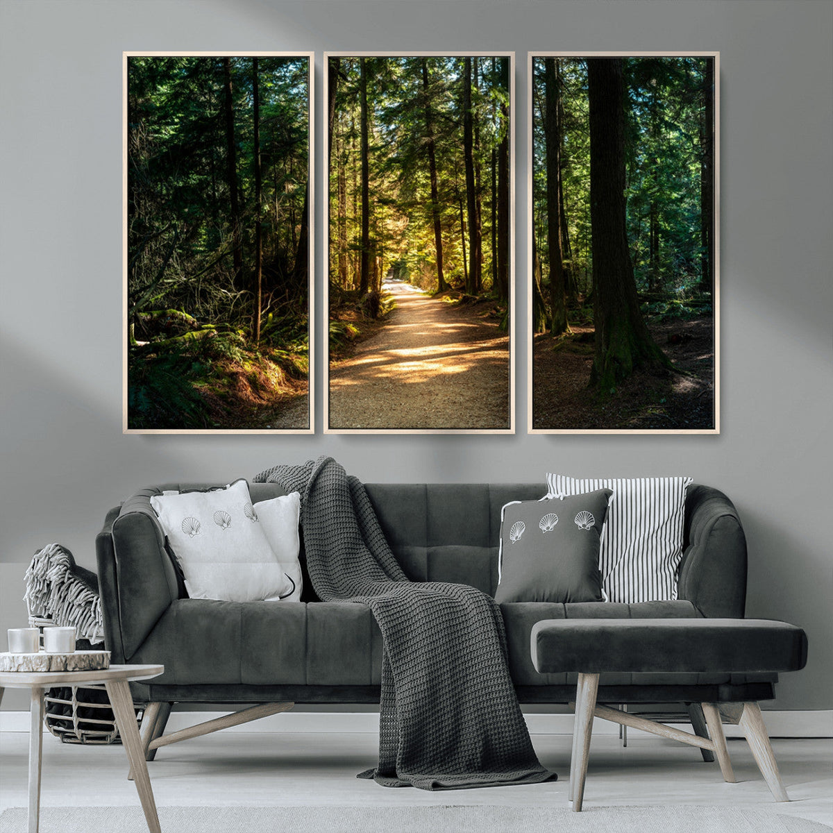 Natural Landscape Wall Art Relaxing Forest Canvas Print