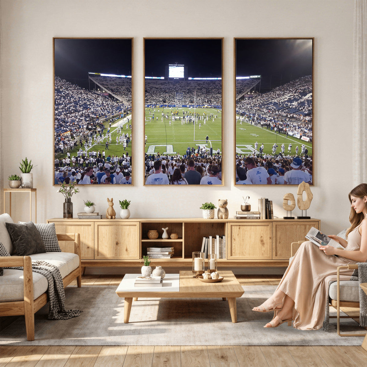 Brigham Young University Cougars Football Print Canvas