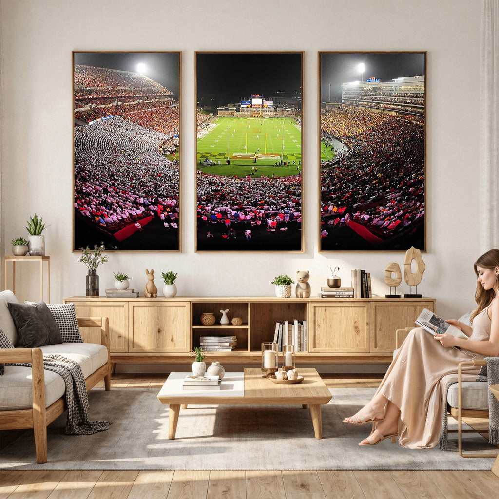University of Maryland Terrapins Football Team Print, Extra Large Game Room Wall Decor