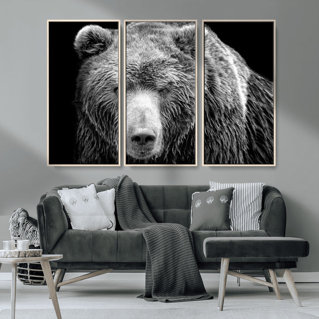 399 Grizzly Bear Canvas Print, Ready to Hang Wall Art