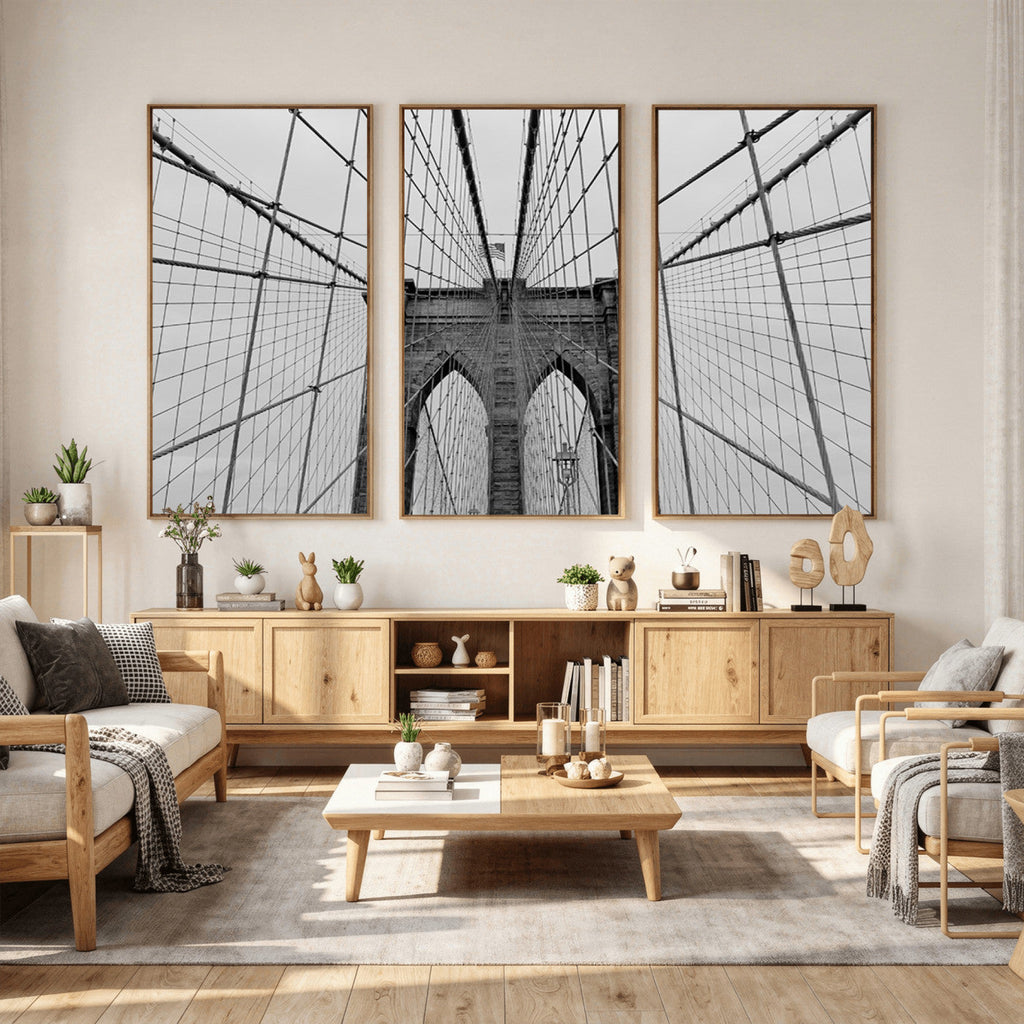 Large Brooklyn Bridge Wall Art Canvas Print