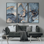 Multipanel Marble Fluid Effect Wall Art Abstract Canvas Wall Art Print