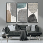 Canvas Print Wall Art Abstract Art Boho, Framed Boho Decor