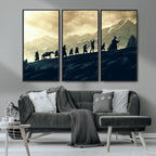 Fellowship Journey Wall Art | Fantasy Adventure Canvas Print