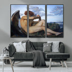 Fallen Angel Wall Art Canvas Print, Alexandre Cabanel Classic Art Reproduction