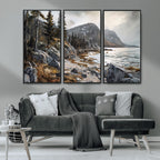 Serene Coastal View of Acadia National Park