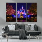Disney Castle Wall Art | Framed Magic Kingdom Canvas
