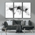 Flight Routes Air Traffic Map Canvas Wall Art, World Flight Routes Print
