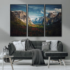 Yosemite National Park Wall Art Canvas Print, Framed El Capitan Mountain Landscape