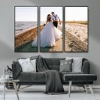 Personalized Custom Photo Wall Art Canvas Print, Unique Picture Design 3 Panel Set