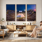 Oklahoma Sooners Memorial Stadium Wall Art Canvas Print