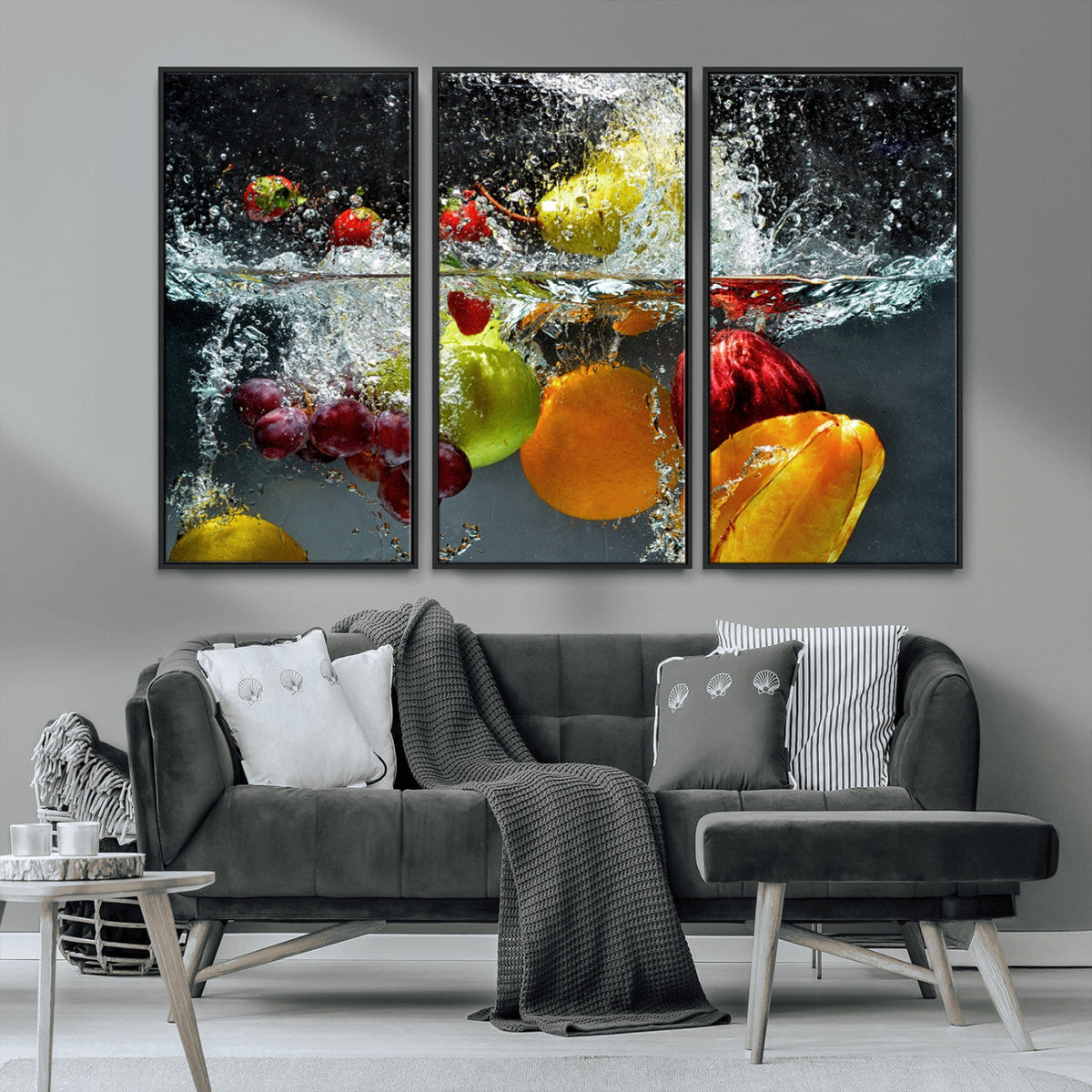 Kitchen Vegetables World Wall Art Canvas Print