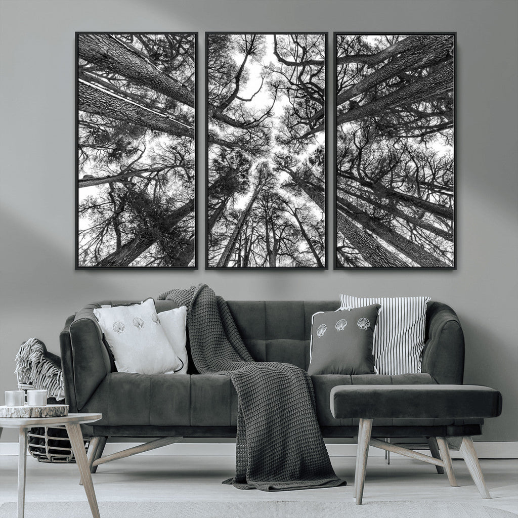 Trees Contemporary Art Canvas Print
