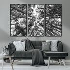Trees Contemporary Art Canvas Print