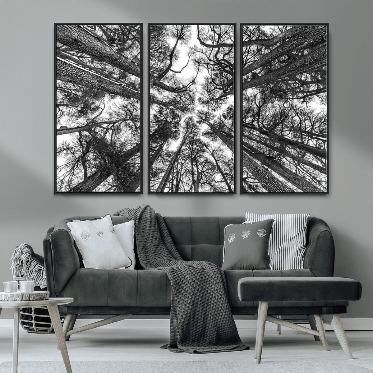 Trees Contemporary Art Canvas Print