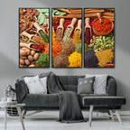 Spices Kitchen Wall Art Canvas Print