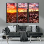 Arizona Desert Print, Western Cowboy Wall Art Print
