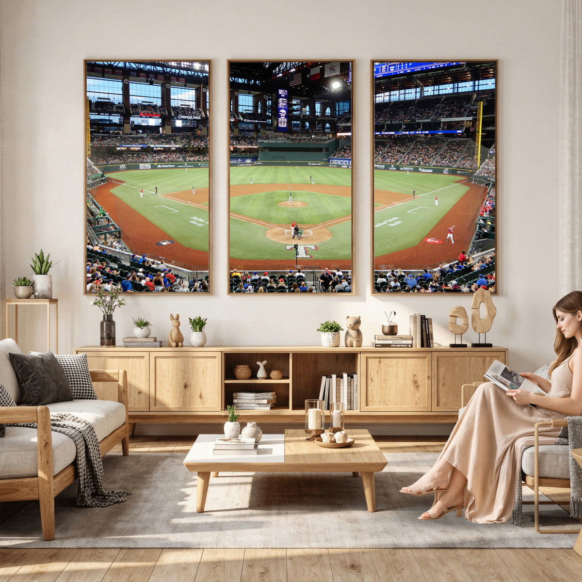 Texas Rangers Baseball Team Print, Arlington Globe Life Field Stadium Wall Art