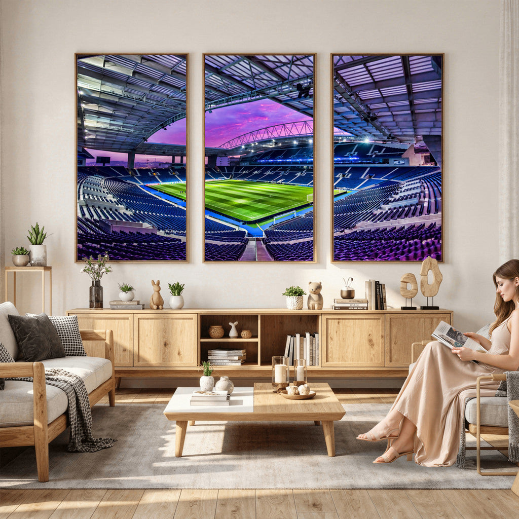 FC Porto Soccer Team Print Canvas, Dragon Stadium Wall Art