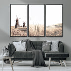 Farm Prints, Set of 6 Farmhouse Wall Art Canvas, Country House Decor