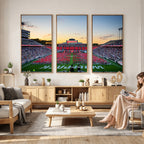 NC State Wolfpack Football Team Print Wall Art, Raleigh