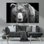 399 Grizzly Bear Canvas Print, Ready to Hang Wall Art