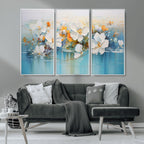 Abstract Flower Wall Art Canvas Print