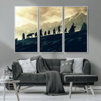 Fellowship Journey Wall Art | Fantasy Adventure Canvas Print