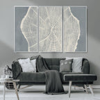 Abstract Tree Ring Wall Art Canvas Print, Framed and Ready to Hang