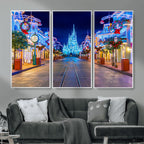 Disney Castle Wall Art | Large Magic Kingdom Canvas Artwork