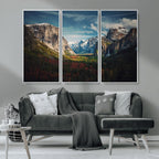 Yosemite National Park Wall Art Canvas Print, Framed El Capitan Mountain Landscape