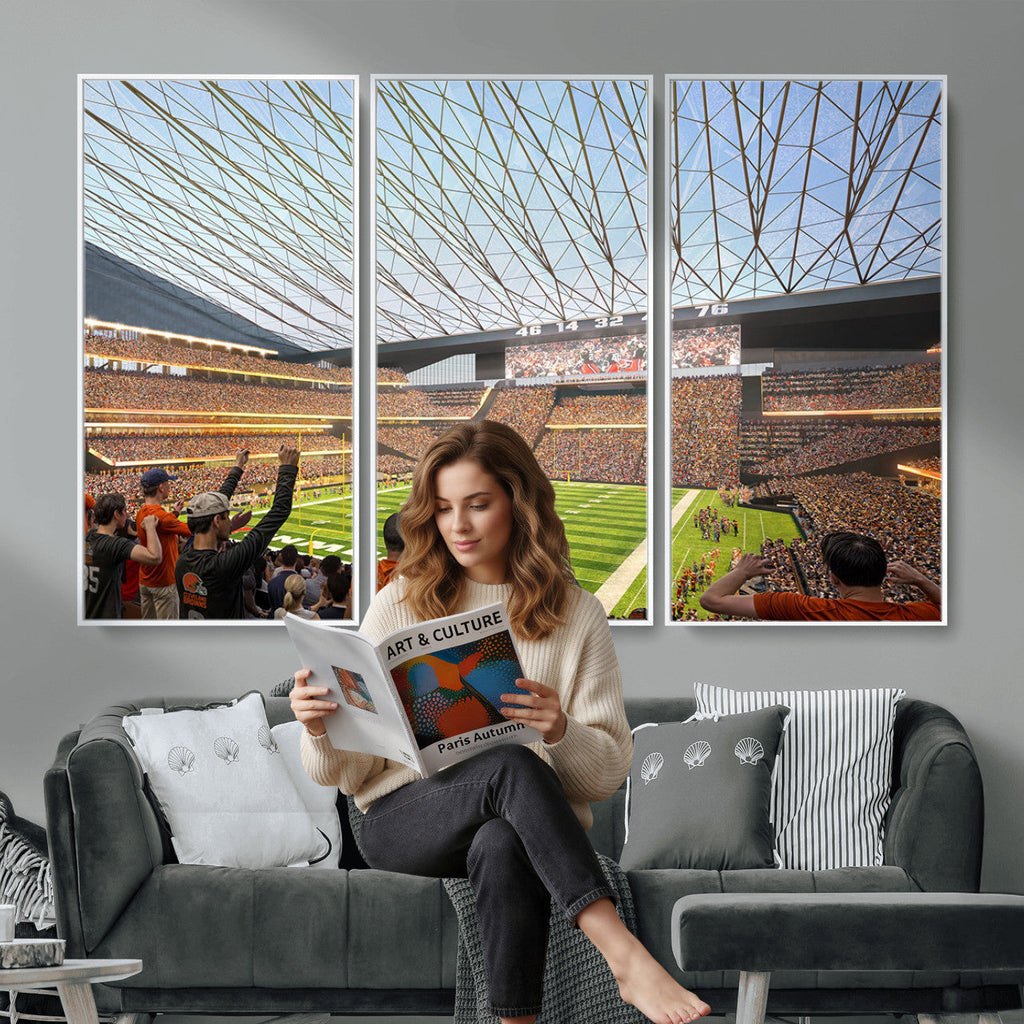 Cleveland Browns Stadium Wall Art Canvas Print