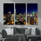 Atlanta Skyline Wall Art Canvas Print | Modern Cityscape