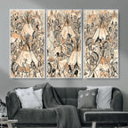 Native American Indian Wall Art Canvas Print