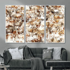 Farmhouse Bighorn Sheep Wall Art Canvas Print