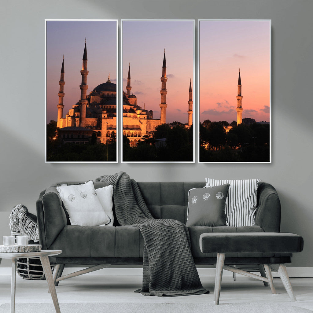 Wall Art Turkey Istanbul Skyline Canvas Print