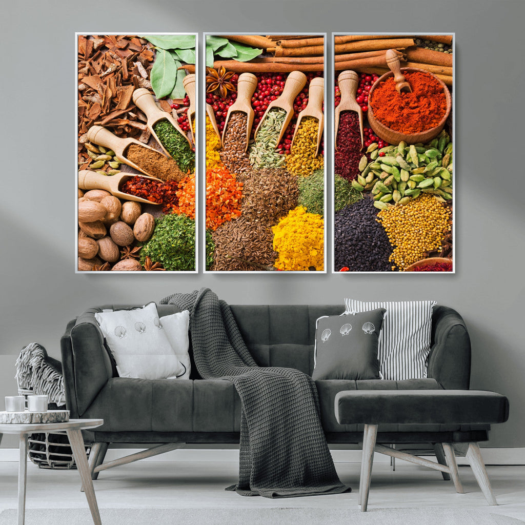Spices Kitchen Wall Art Canvas Print