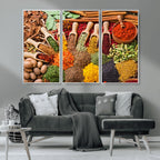 Spices Kitchen Wall Art Canvas Print