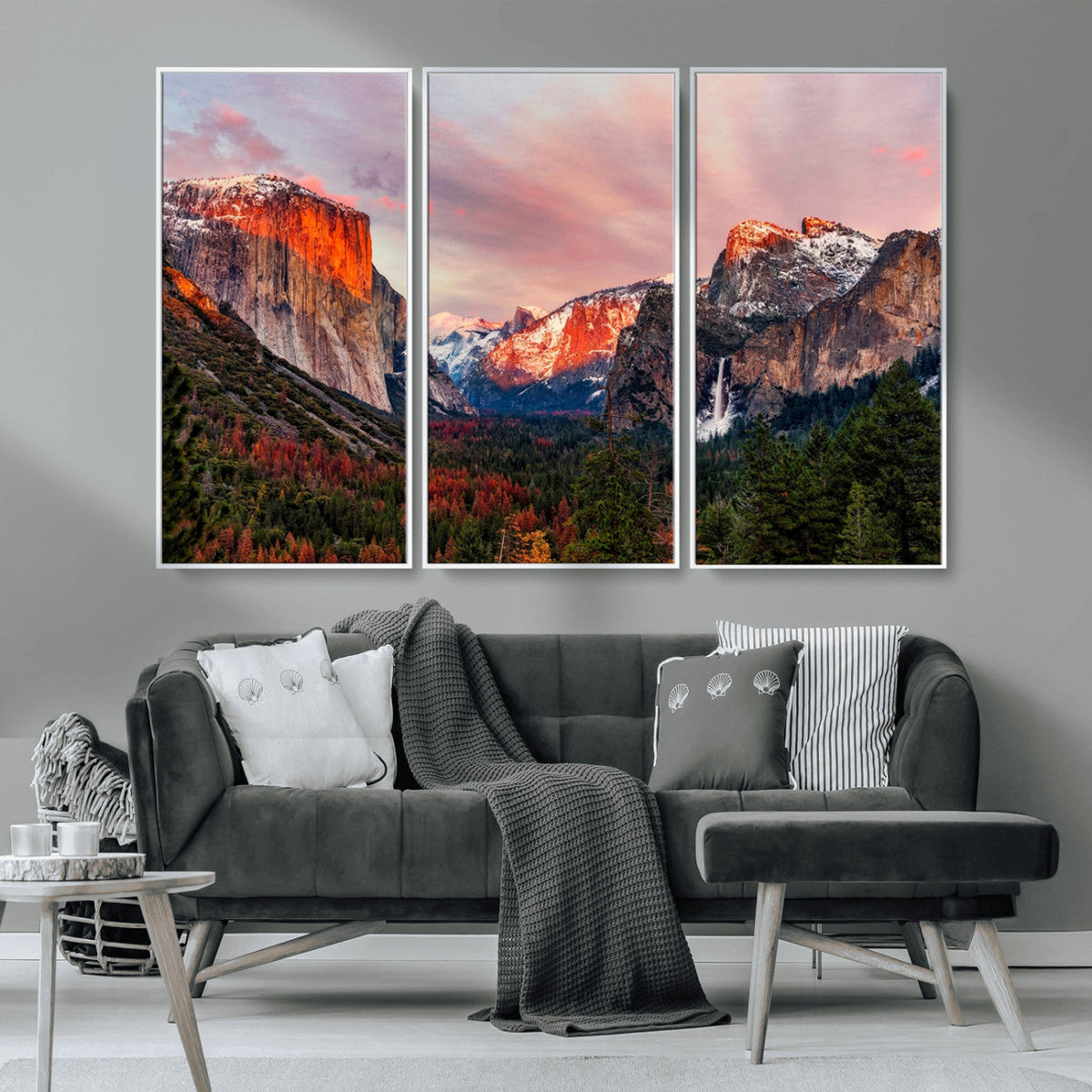 Yosemite Half Dome Wall Art Canvas Print El Capitan